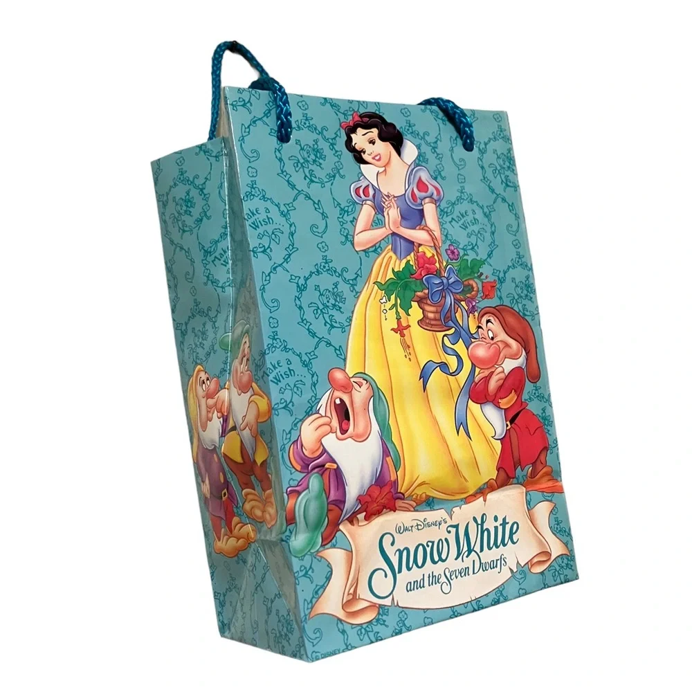 Vintage Disney Snow White & The Seven Dwarfs Gibson Greetings Gift Bag